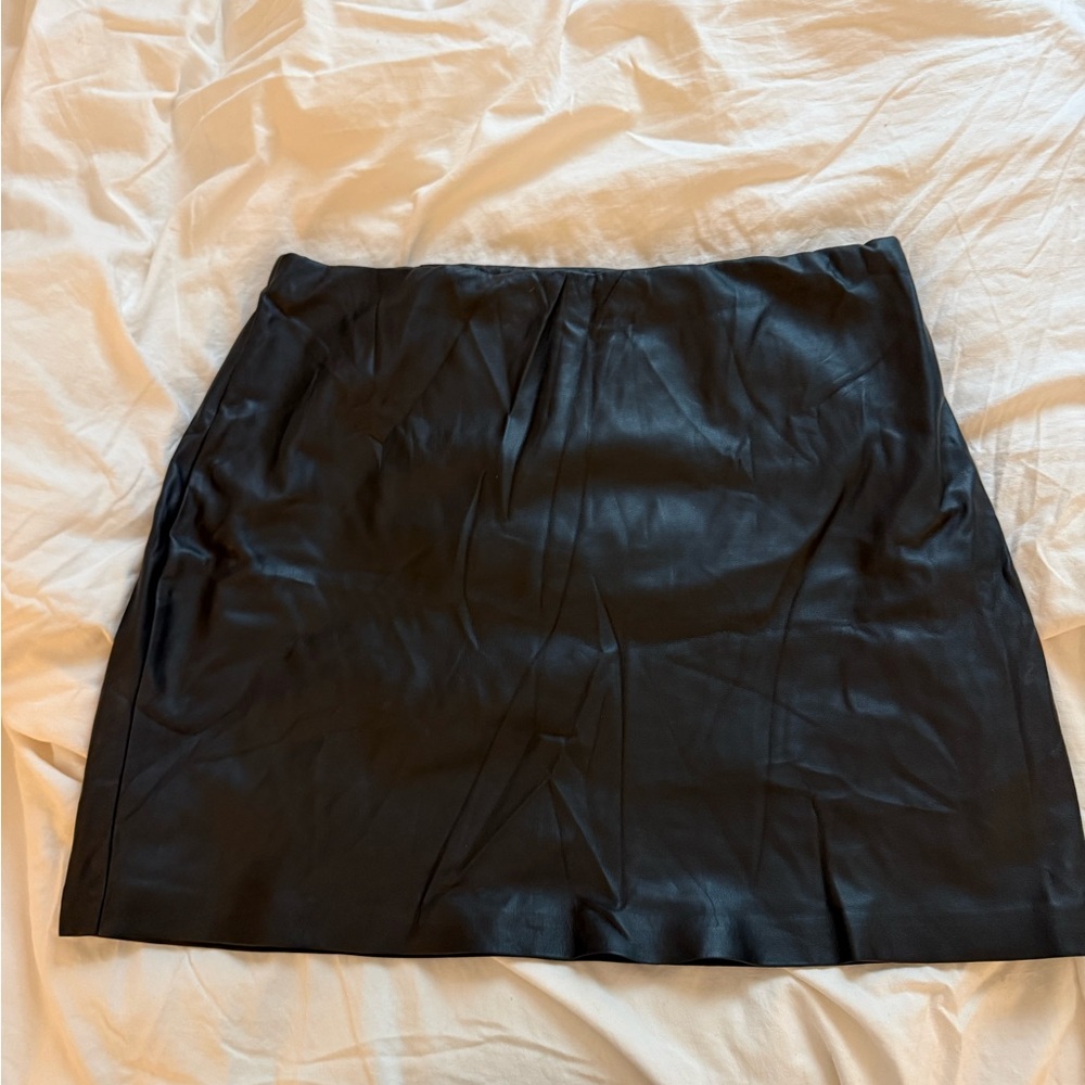 Black Leather Skirt
